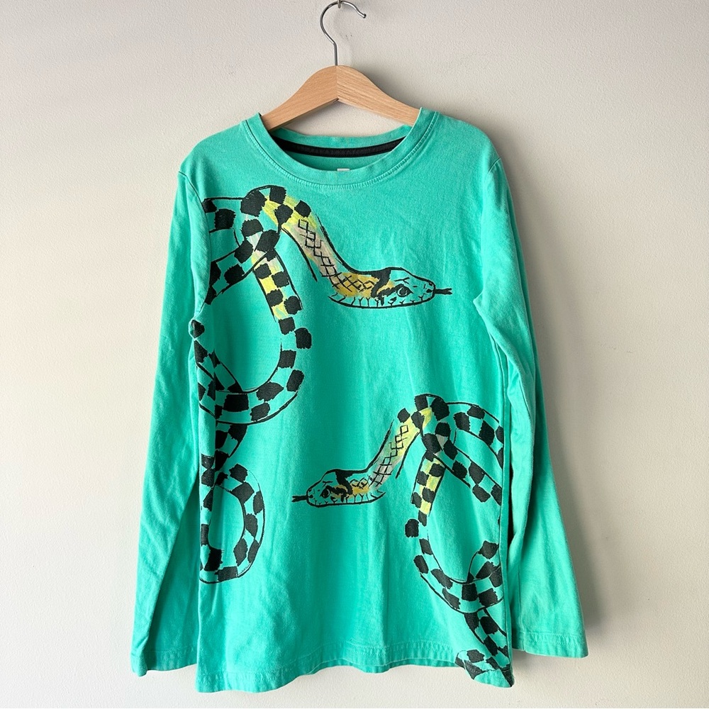 Tea Collection Snake Print Graphic Long Sleeve T-Shirt